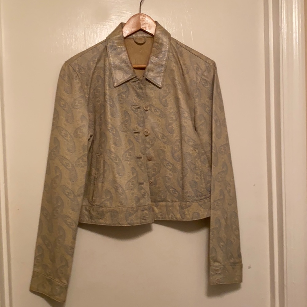 Lemon & teal paisley jkt